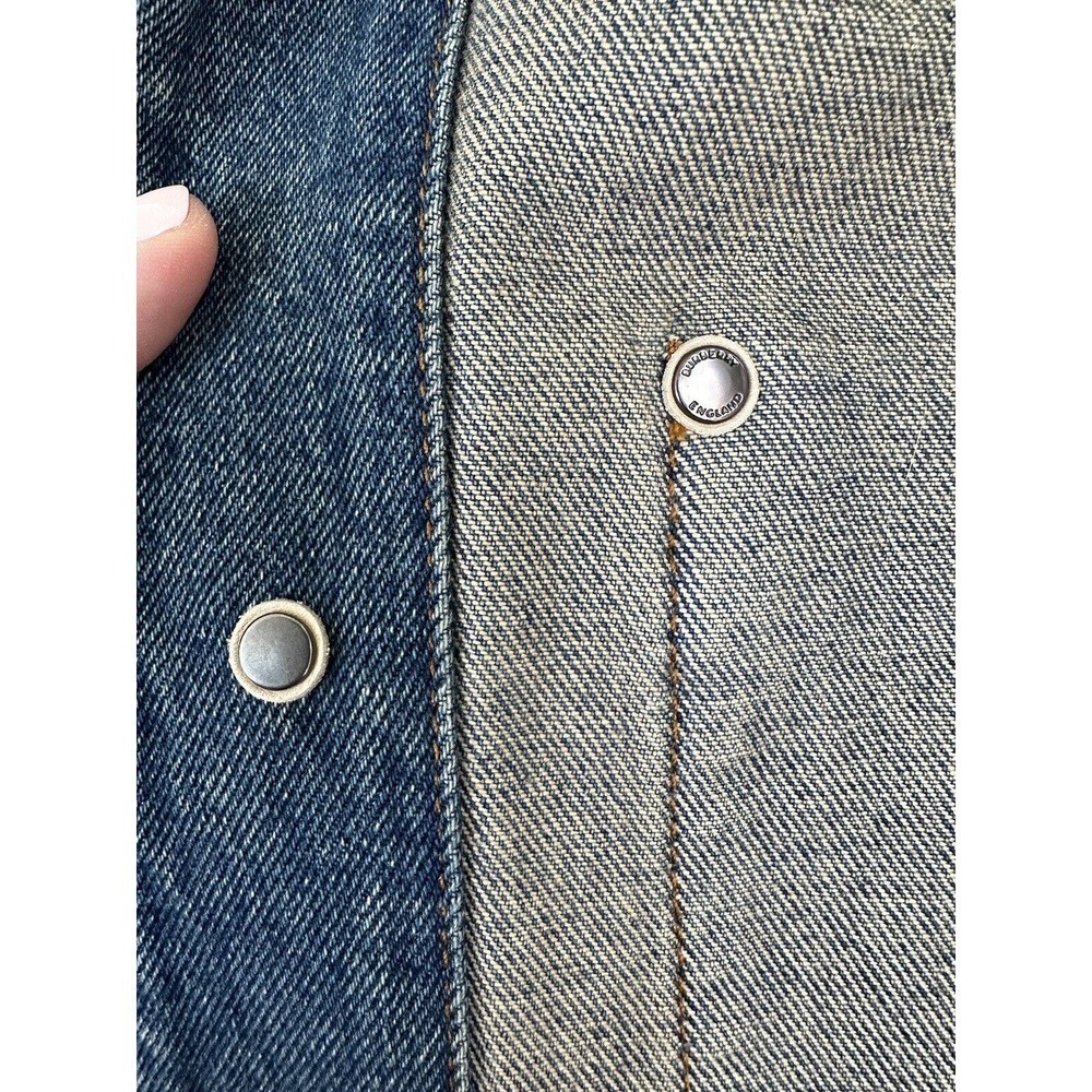 Burberry Mens Denim Jacket Oversized Jean Italy Size 46 Shacket Large Carpenter - Picture 12 of 16